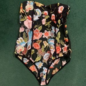 Fashion Nova Flower Bodysuit